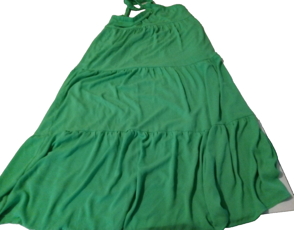 Francesca's Size Large Cross Strap Green Dress